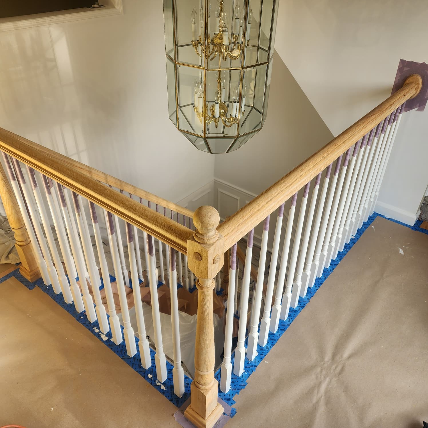 Railing & Trim Finish before